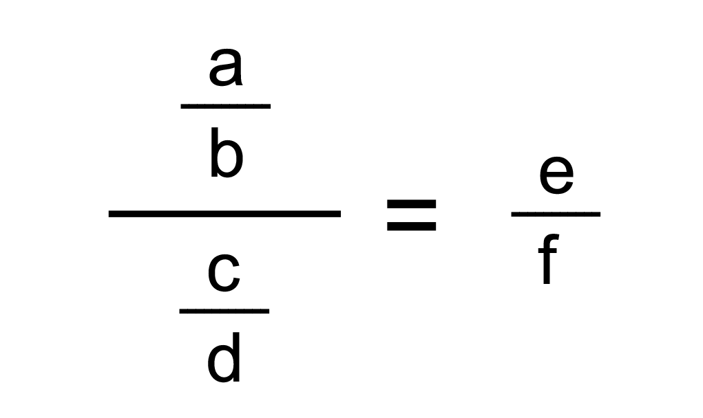 Dividing fractions by fractions