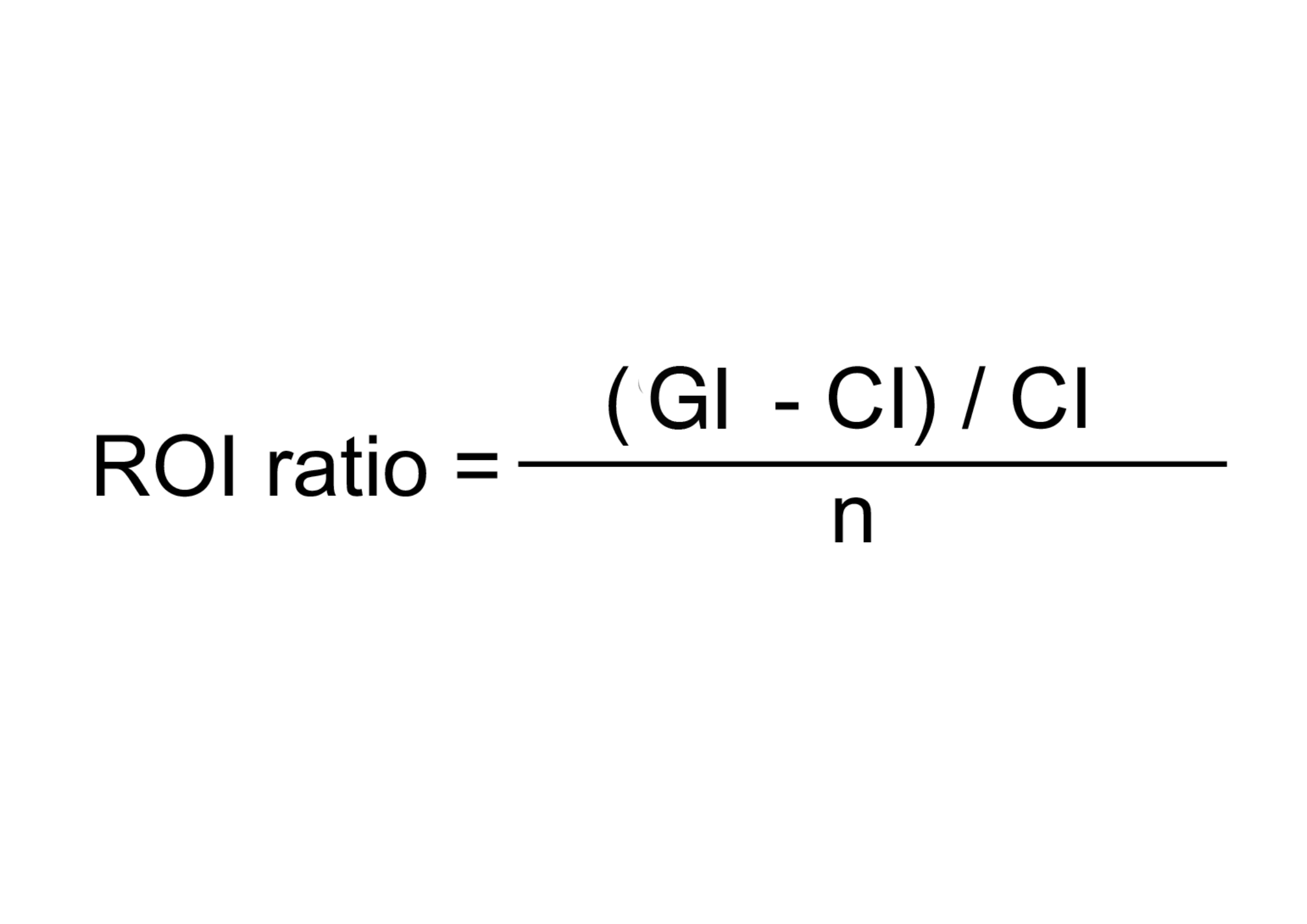 Ratio ROI